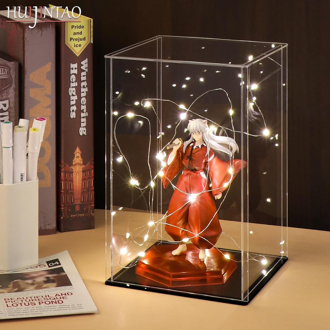 LANSCOERY Acryl Vitrine Selbstmontage Showcase Display case Schaukasten Boxen für Spielzeug Modell S