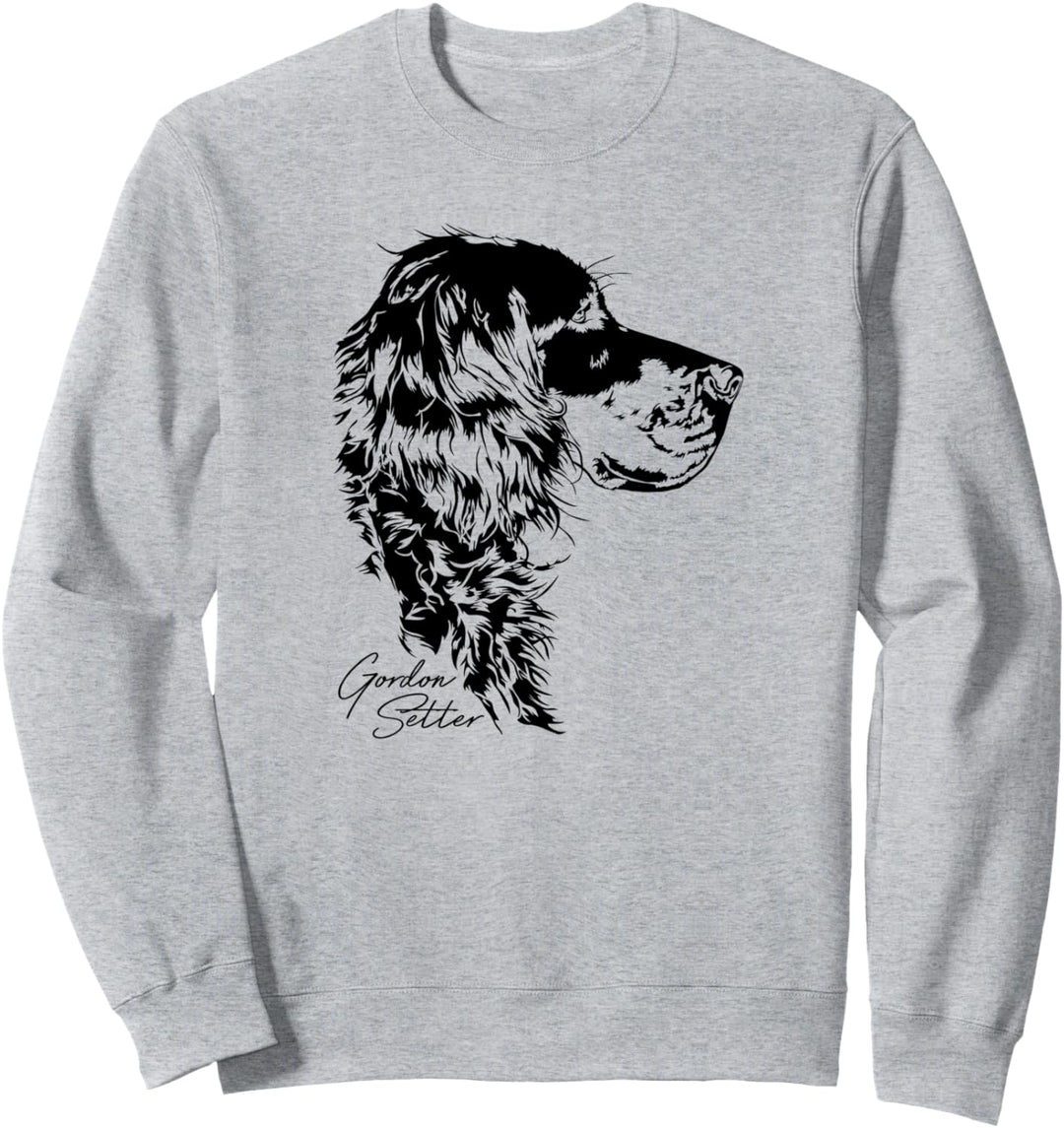 Gordon Setter Hund Hunderasse Portrait Hundeportrait Sweatshirt
