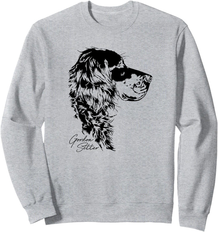 Gordon Setter Hund Hunderasse Portrait Hundeportrait Sweatshirt