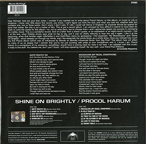 Shine on Brightly, Vinyl