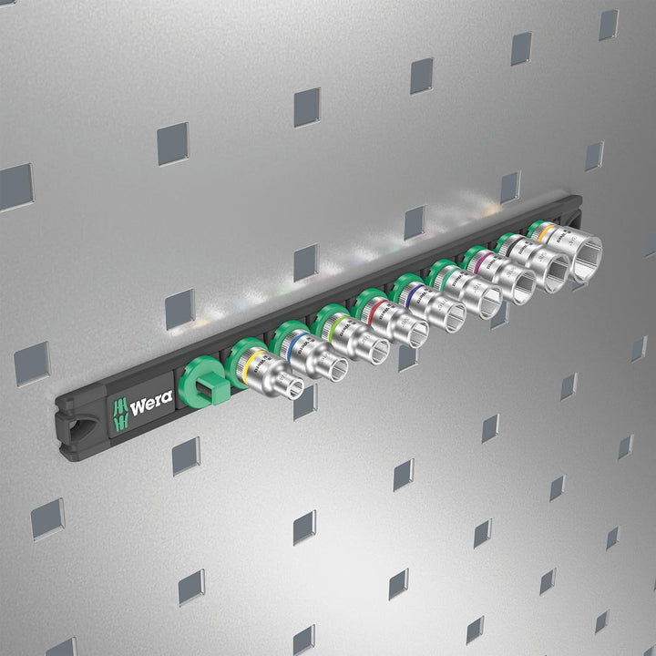 Wera 05005450001 Nuss-Magnetleiste B Imperial 1, Zyklop Steckschlüsseleinsatz-Satz, 3/8"-Antrieb, zö