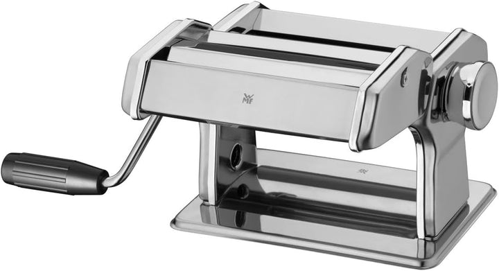 WMF Gourmet Nudelmaschine Edelstahl 19,5x 12,5x 12,5 cm, 9 Teigstufen, ideal für Teigplatten, schmal