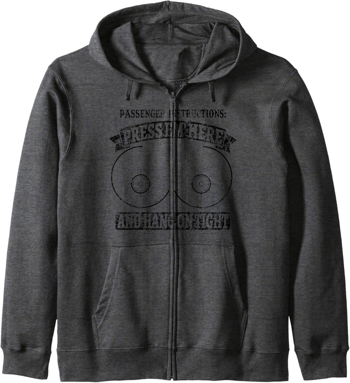 Passenger instructions Lustig Bikerstyle Chopper Motocross Kapuzenjacke