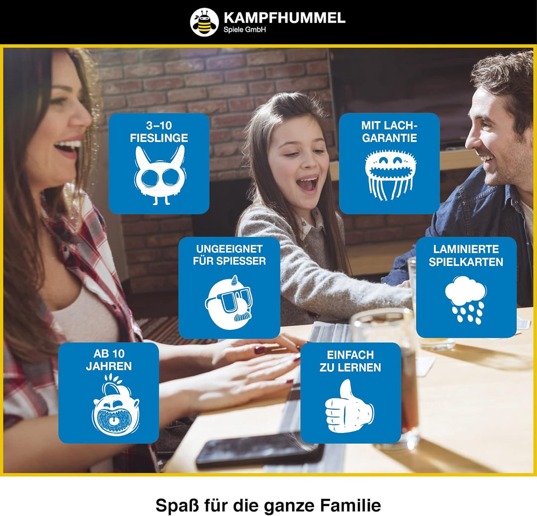 KAMPFHUMMEL Kampf gegen das Spiessertum | Das Kartenspiel als Familien-Spiel I Partyspiel für Kinder