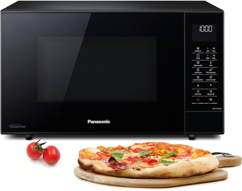 Panasonic NN-CT56 Mikrowelle (1000 Watt, mit Grill und Heissluft, Inverter Mikrowelle, 27 Liter, ger