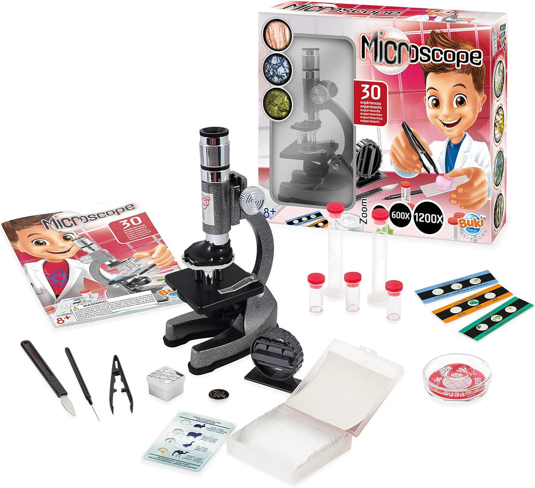 BUKI MS907B - Mikroskop 30 Experimente Single, Single