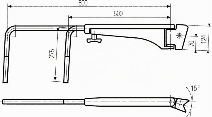 HELLA - Halter, Aussenspiegel - verstellbar - Ø: 22mm - links - 8HG 501 257-032, Mittel