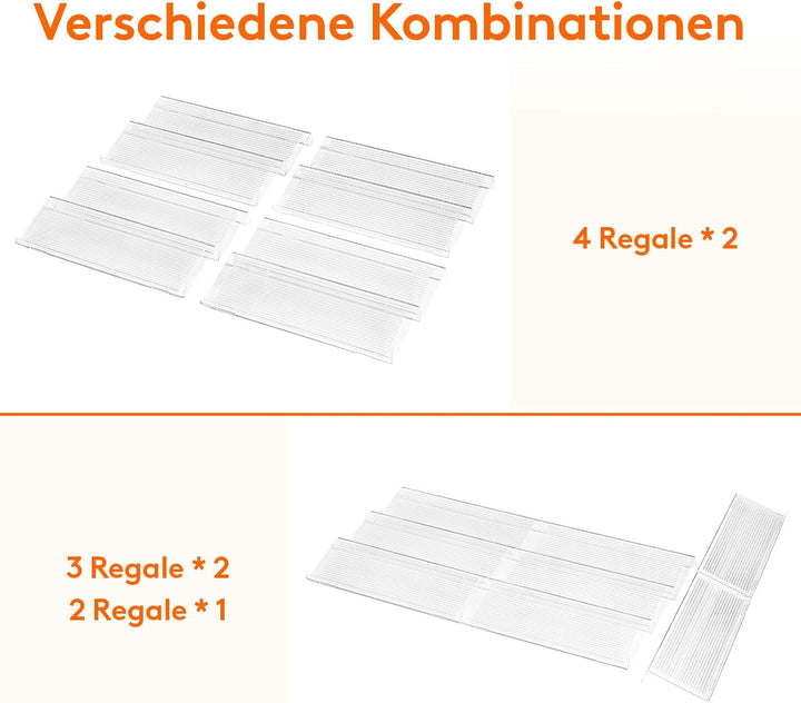 Lifewit Gewürzregal für Schubladen Gewürz Schubladeneinsatz, Ordnungssystem von 33cm bis 66cm auszie