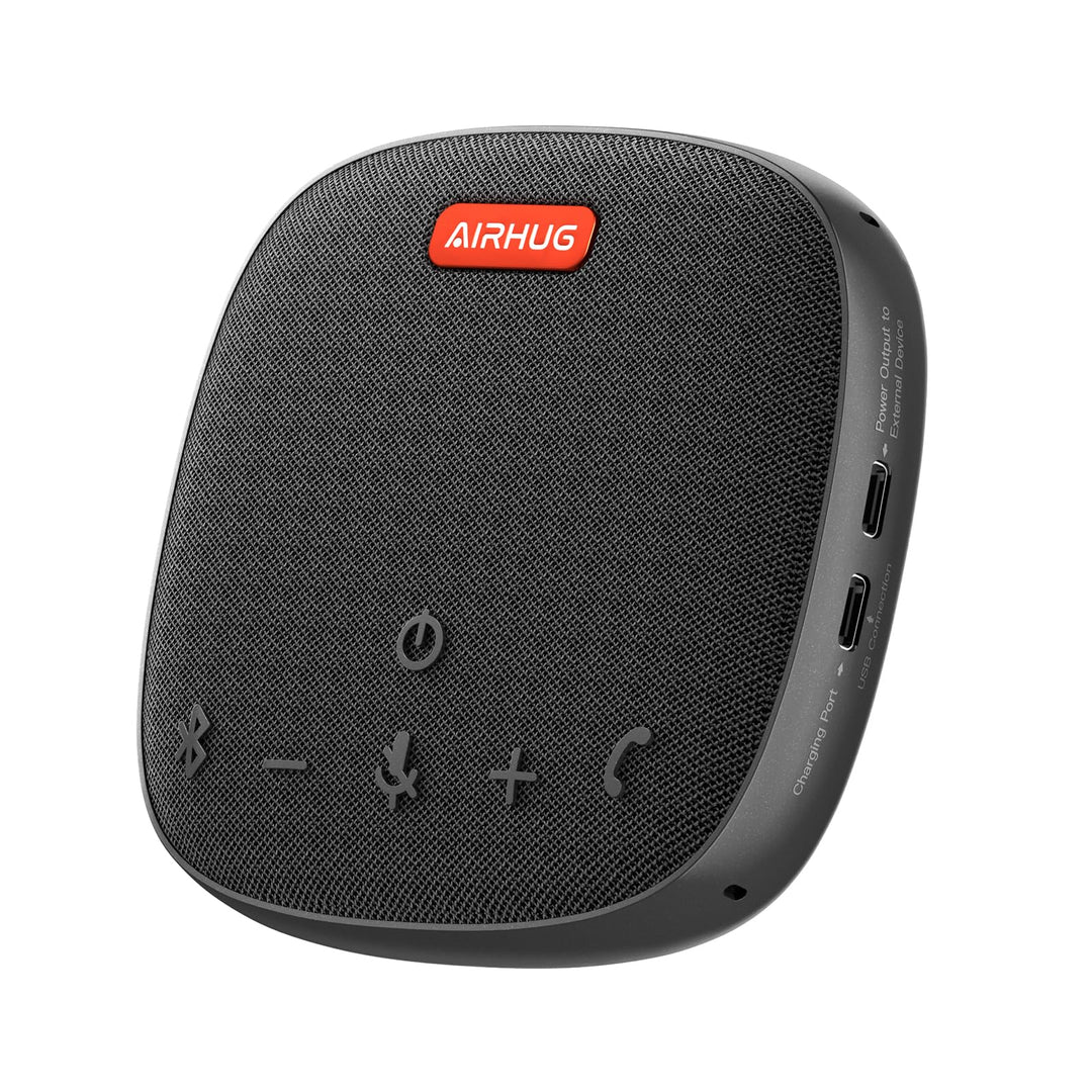 AIRHUG Bluetooth Lautsprecher Mikrofon - USB Konferenzlautsprecher - Tragbar für Home Office