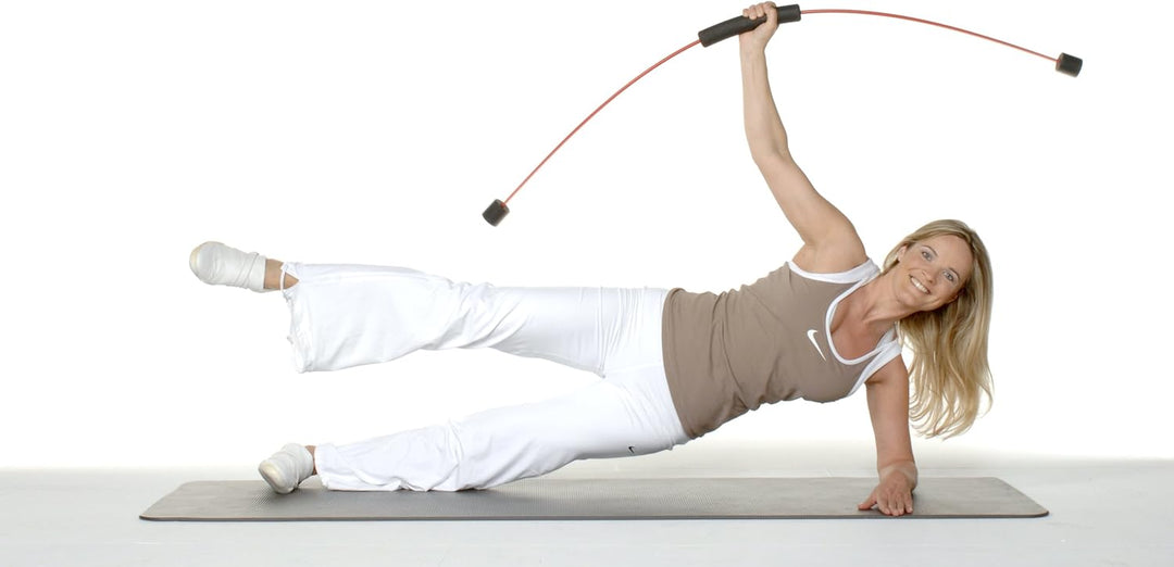 FLEXI-BAR INTENSIV, hochbelastbarer Schwingstab von Flexi-Sports mit Einführungs-DVD und Trainingspl