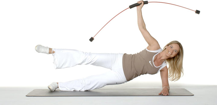 FLEXI-BAR INTENSIV, hochbelastbarer Schwingstab von Flexi-Sports mit Einführungs-DVD und Trainingspl