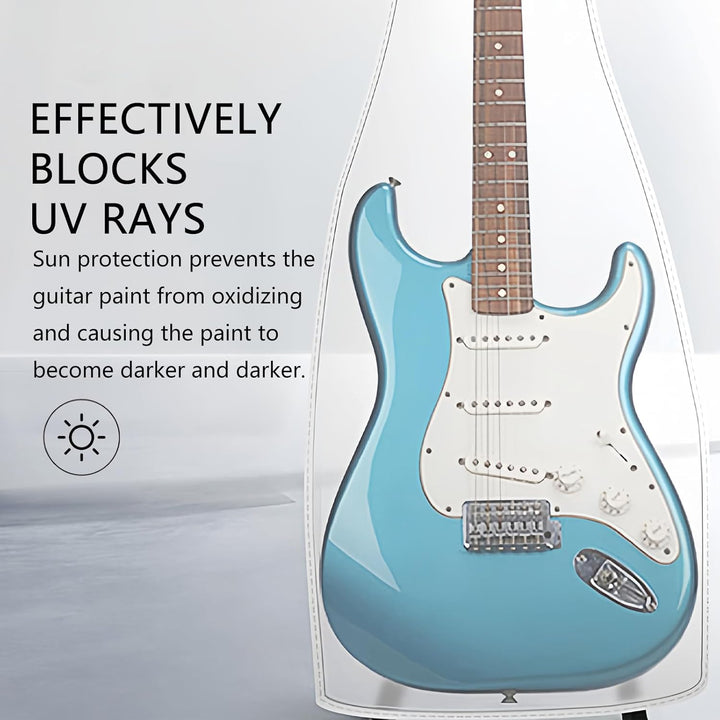 Musiin Gitarren-Abdeckung, transparent, mattiert, Staubschutz für E-Gitarre, eleganter Schutz für Ih