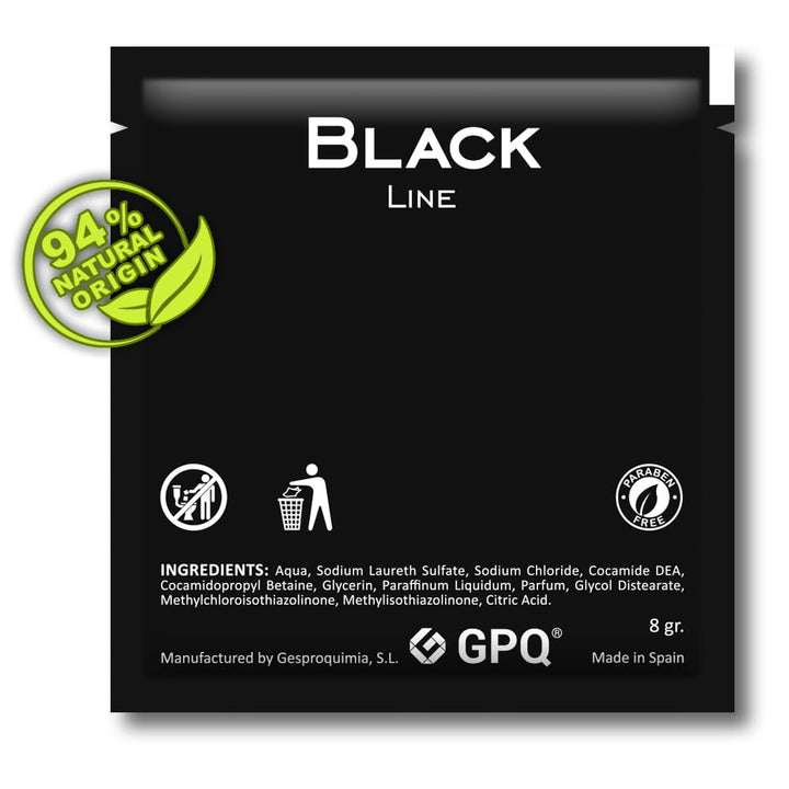 GPQ - Shampoo der BLACK Linie | 400 Einheiten x 8 Gr | Ausstattung Hotel | Mit Conditioner, ohne Par