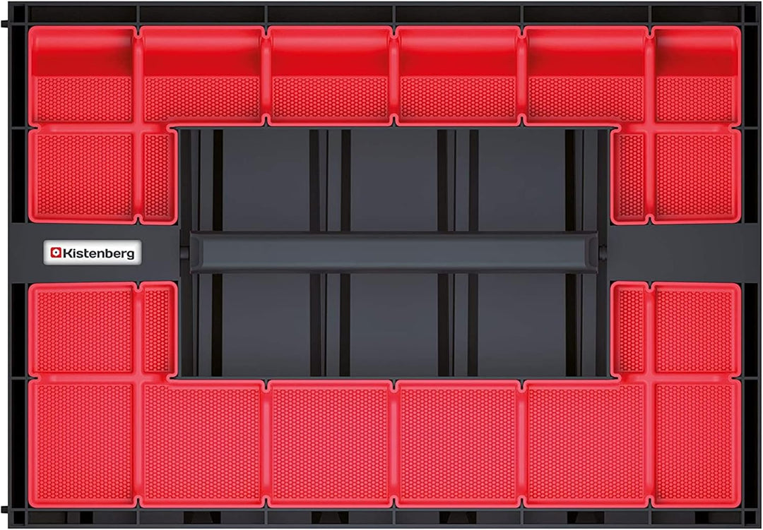 Kistenberg Werkzeugkoffer KTC30256S inklusive 5x Organizer mit Trennstege | Komfortabler Griff | wan