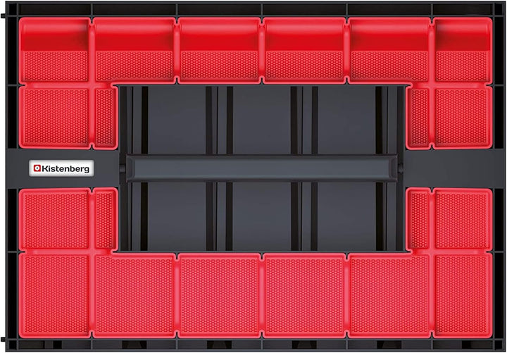 Kistenberg Werkzeugkoffer KTC30256S inklusive 5x Organizer mit Trennstege | Komfortabler Griff | wan