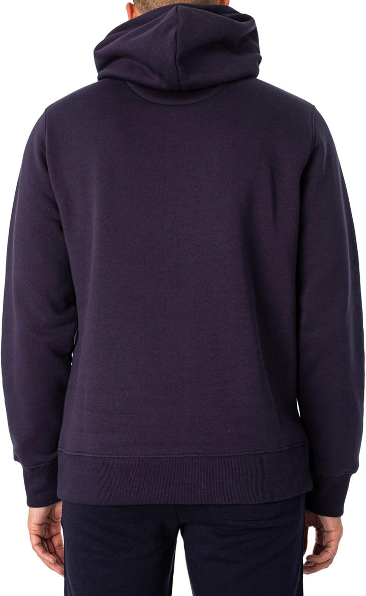 GANT Herren Logo Kapuzenpullover XS Evening Blue, XS Evening Blue