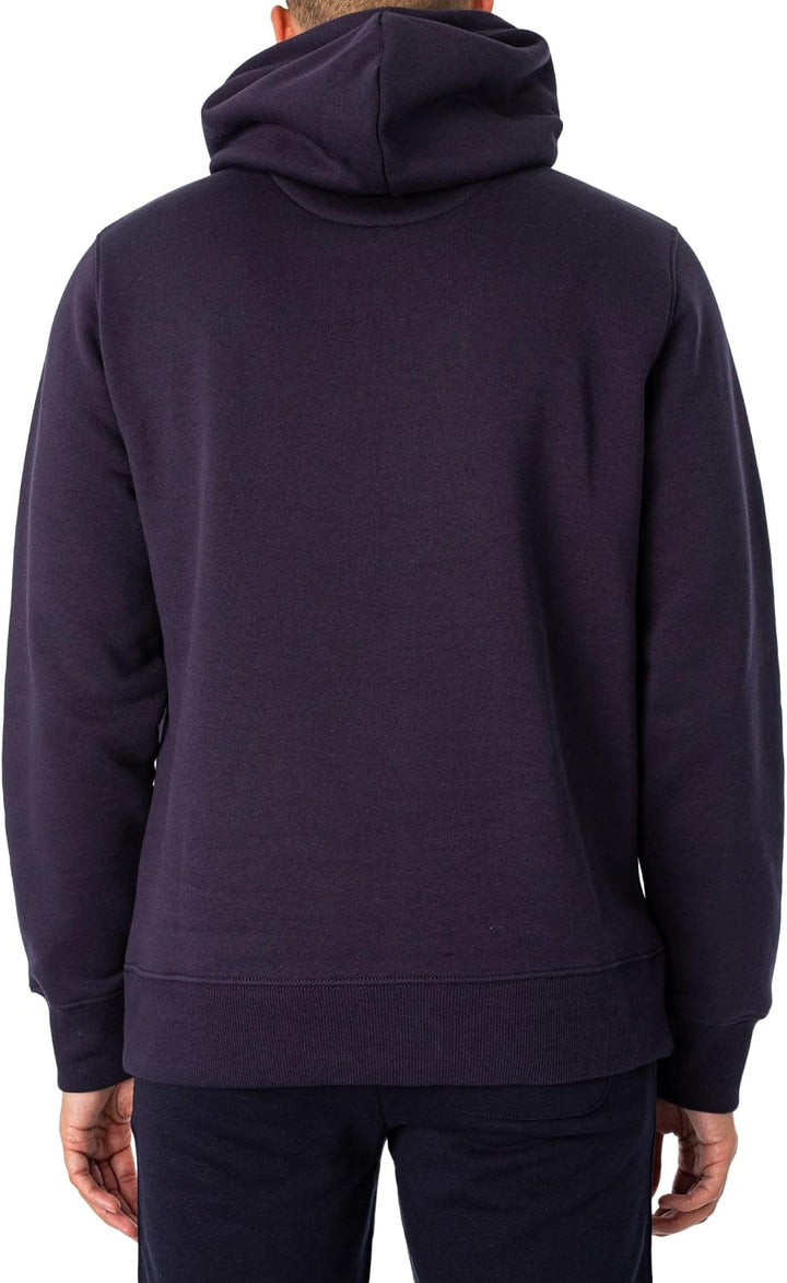 GANT Herren Logo Kapuzenpullover XS Evening Blue, XS Evening Blue