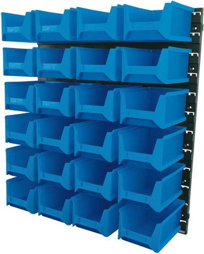 Draper 06797 Aufbewahrungsbehälter-Set, 24-teilig, blau, 6797