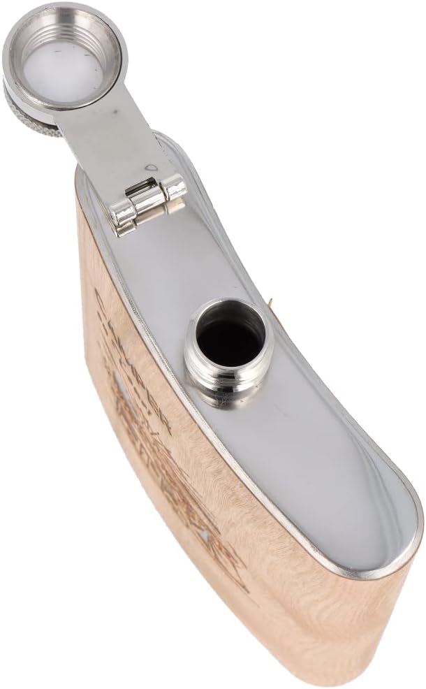 Spruchreif | Flachmann aus Edelstahl mit Gravur | Flachmann aus Holz | Outdoor Geschenk | Geschenkid