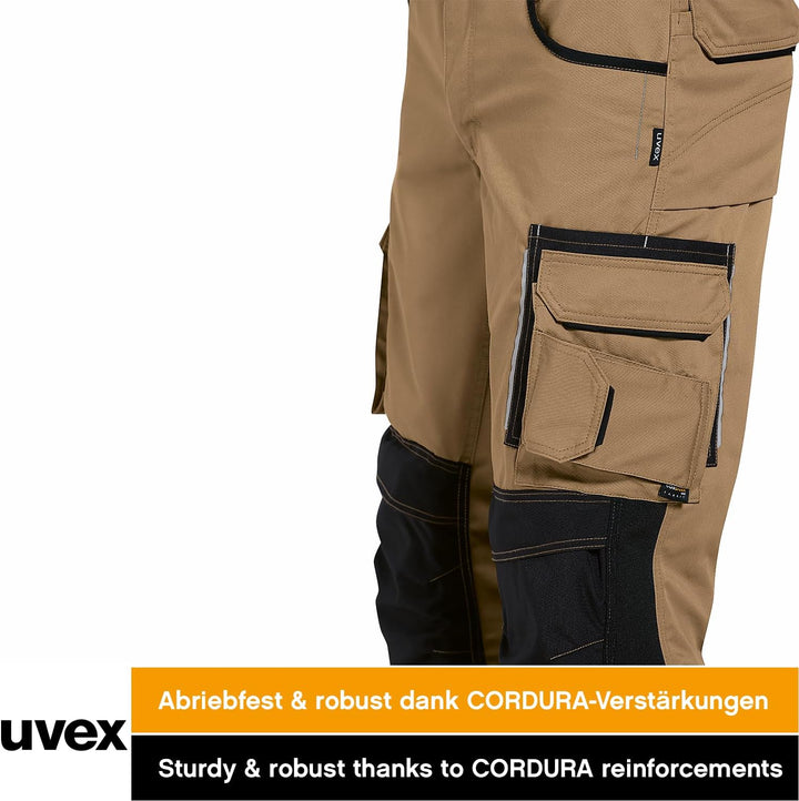 Uvex Tune-Up Herren-Arbeitshose lang - robuste Männer-Arbeitshosen mit Kniepolster-Taschen - 35% Bau