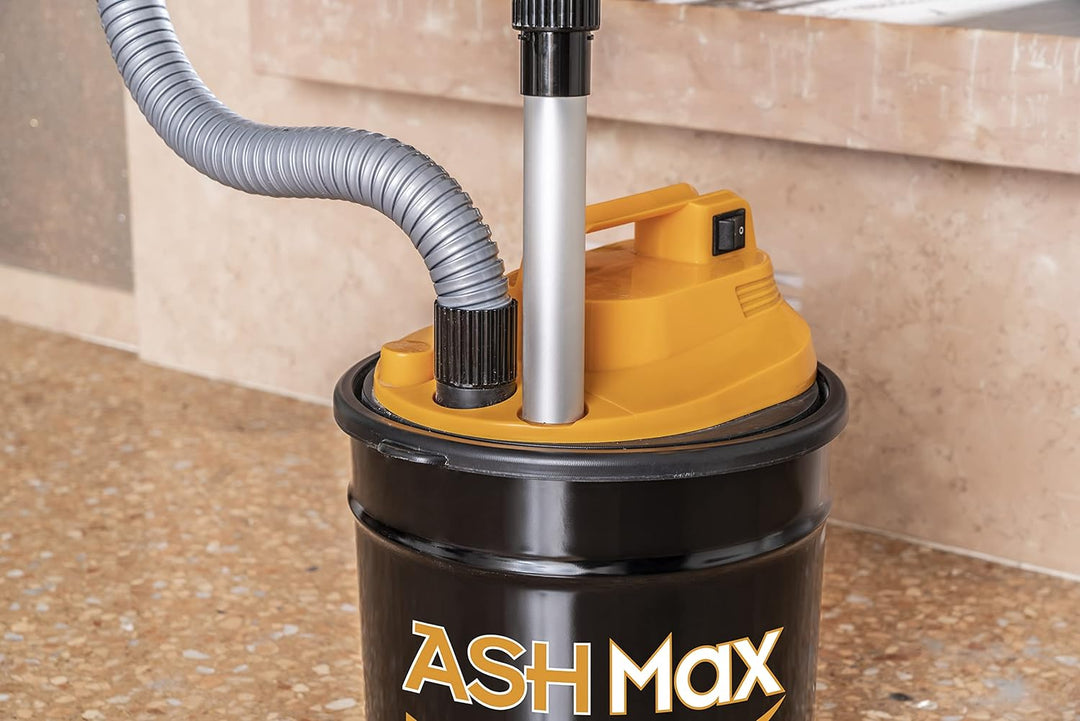RIBIMEX PRCEN015, ASHMax Aschesauger, 1000 W, 18 L, Orange und Schwarz Single
