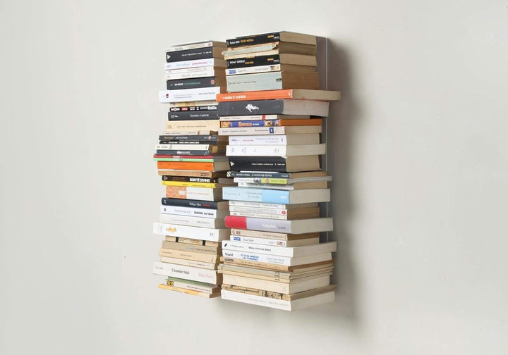 TEEbooks Bücherregal - Vertikales Bücherregal 60 cm - Satz von 2 2 Stück, 2 Stück