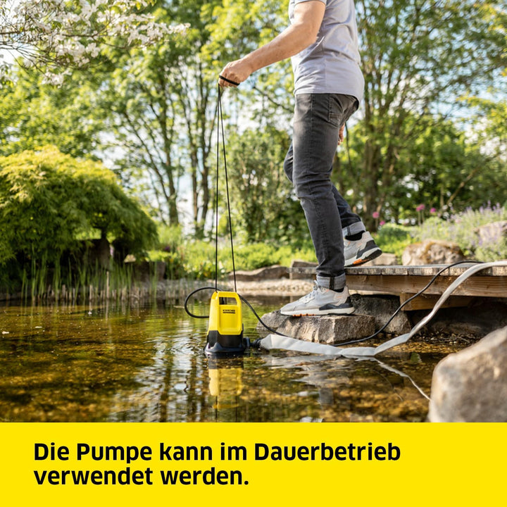 Kärcher SP 16.000 Dual flachsaugende Schmutzwasser-Tauchpumpe, Fördermenge: 16.000 l/h, Eintauchtief