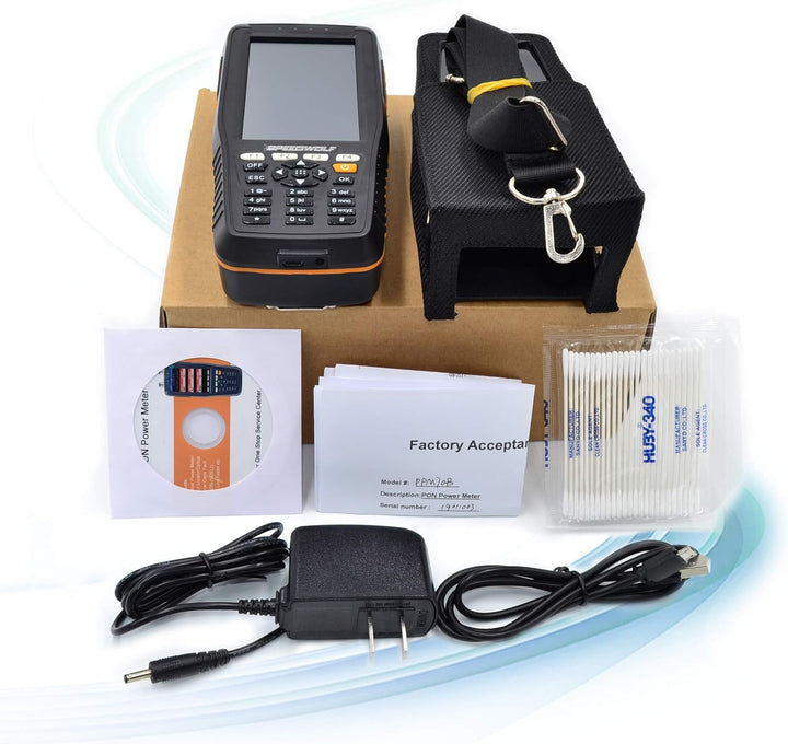 1310/1490 / 1550nm tragbares optisches PON-Leistungsmessgerät, tragbares PON-Glasfaserkabeltester-We