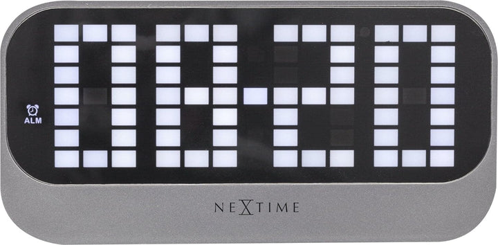 NeXtime 5211ZW Wecker, Metall und Kunststoff, Schwarz, Ø 17.5 cm