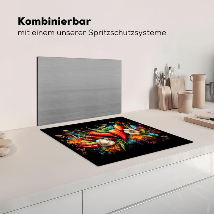 KitchenYeah© Herdabdeckplatte 59x51 cm Einteilig Abdeckplatten Cerankochfeld Abdeckung Ceranfeld Her