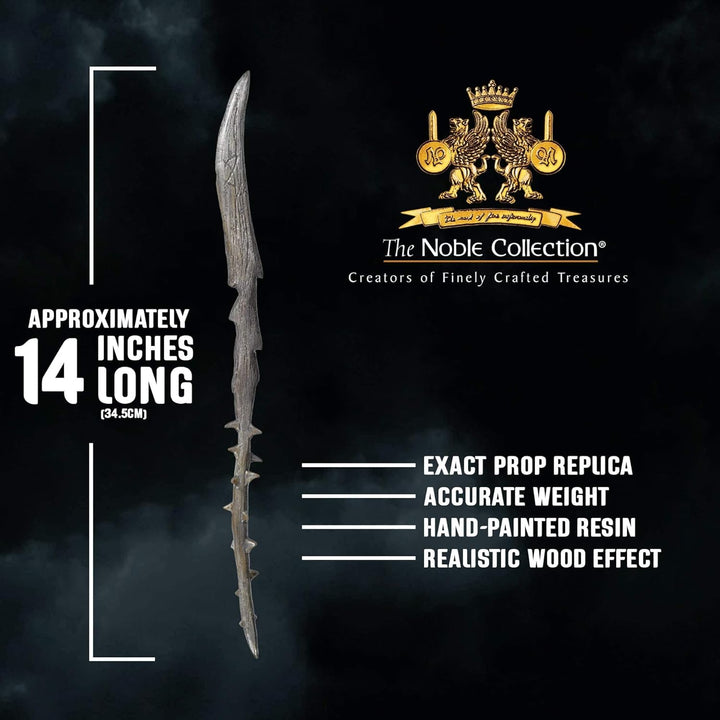 The Noble Collection - Death Eater Thorn Character Wand - 14in (34.5cm) Wizarding World Wand with Na