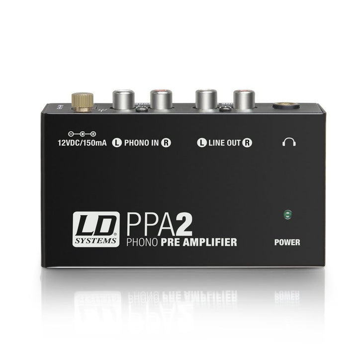 LD Systems PPA 2 Phono-Vorverstärker und Entzerrer LDPPA2, schwarz Single, Single
