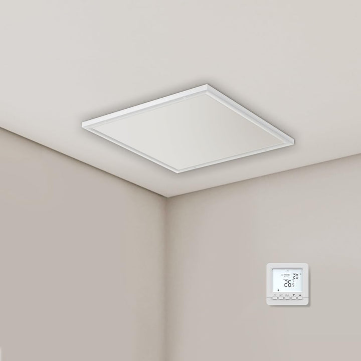 evokor Infrarotheizung Deckenmontage mit Thermostat 400W, Infrarot Deckenheizung mit Überhitzungssch