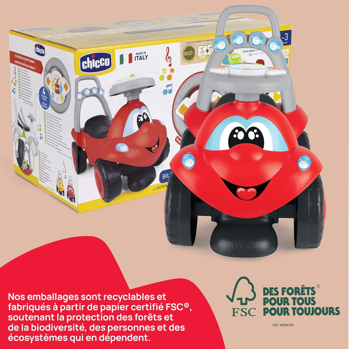 Chicco Billy Walk&Ride Eco+, Erste Schritte, 2in1 Lauflerner und Fahrgerät, einfache Montage, ergono