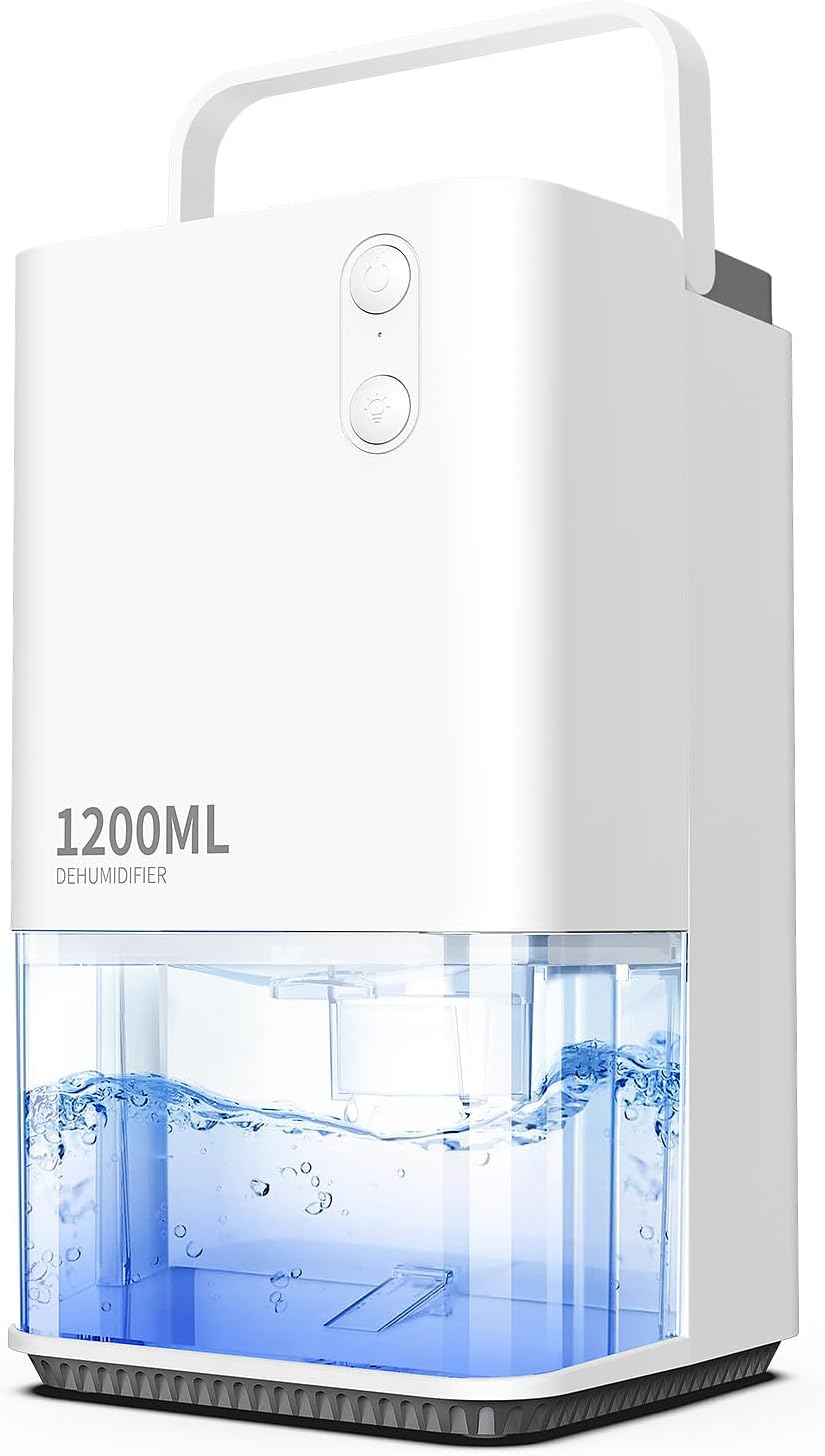 Luftentfeuchter Elektrischer,EasyAcc® 1200ml Entfeuchter Klein Leise Tragbarer Mini Raumentfeuchter
