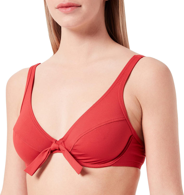 ESPRIT Damen Hamptons Beach RCS Uw.Bra Bikini 38 / C Rot, 38 / C Rot