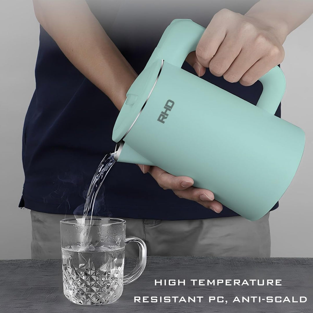 0.8L kleine elektrische Wasserkocher für kochendes Wasser, Edelstahl-Reisekessel, 1000W schnelle Boi