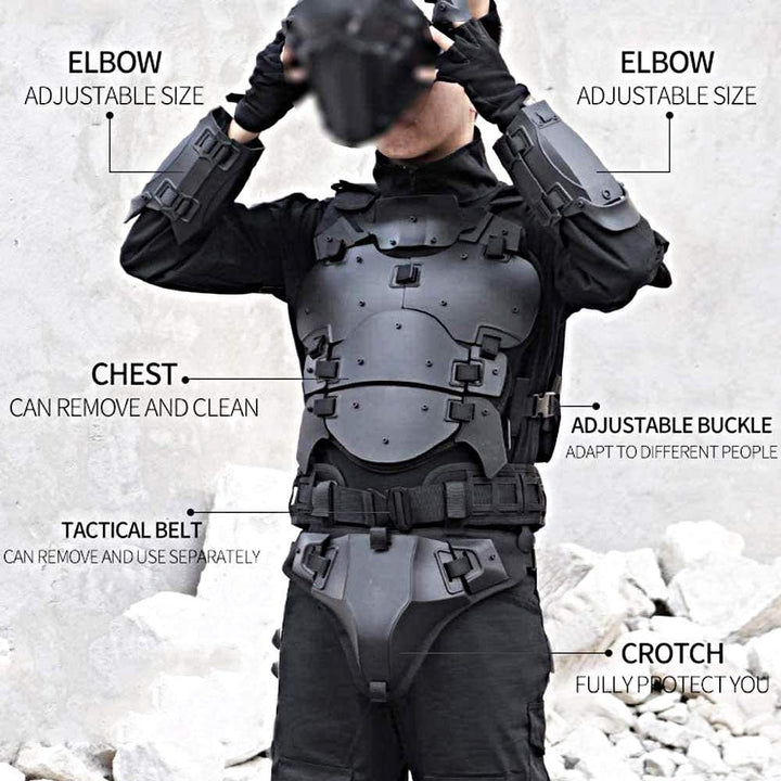 N/W Airsoft Tactical Armor Set, Einstellbarer taktischer Molle-Brustschutz, Einstellbarer Kampfgürte