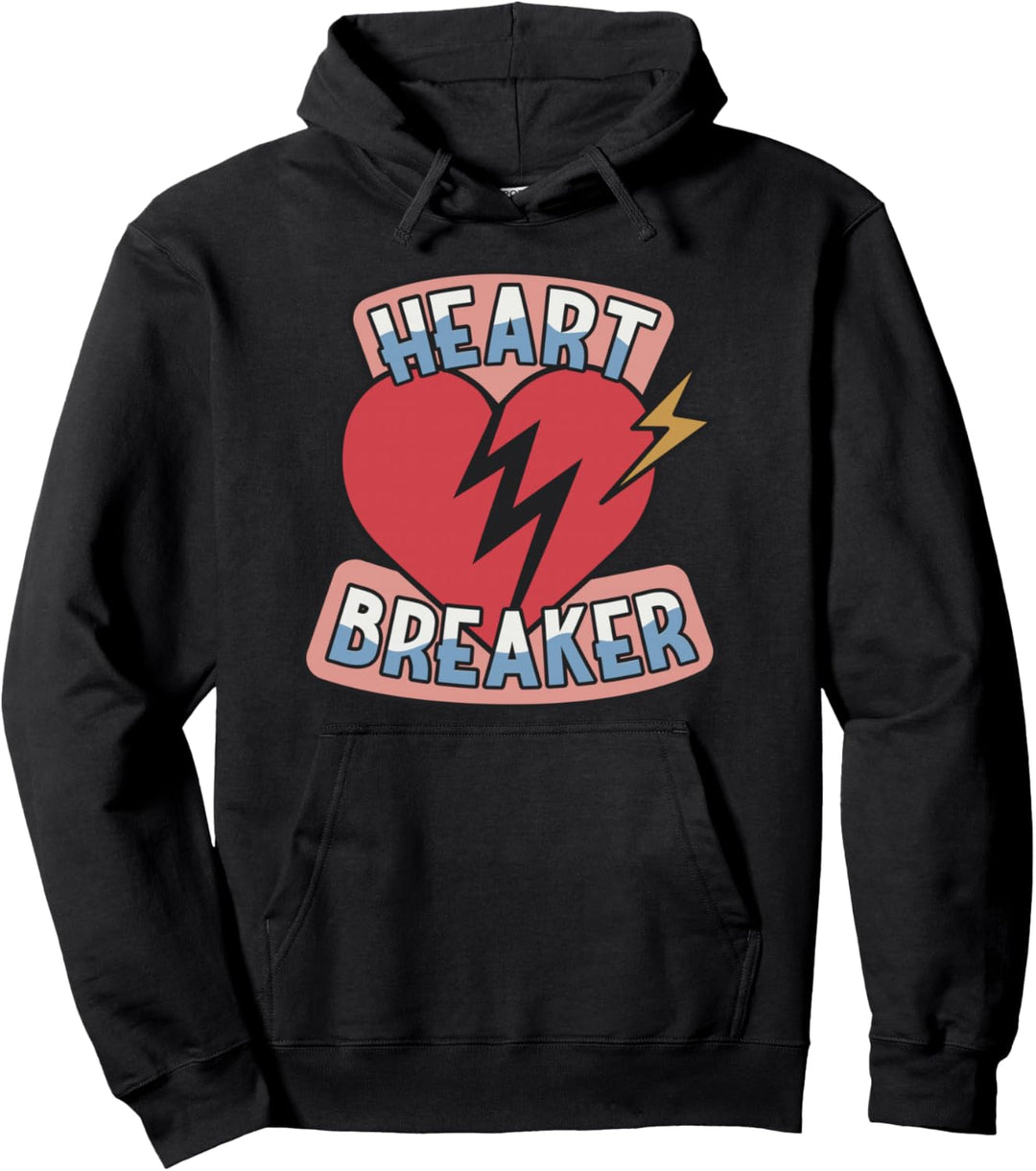 Herzensbrecher Rockabilly Vintage Grafik Retro Damen Herren Pullover Hoodie