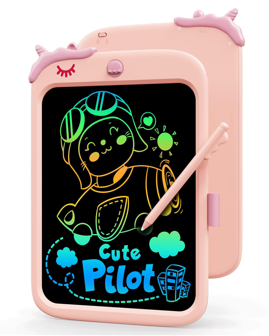 kokodi Einhorn Spielzeug für 3 4 5 6 7 Jahre Mädchen alte Jungen Kinder, 10 Zoll Schreibtafel Zauber