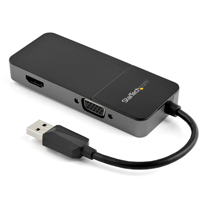StarTech.com USB 3.0 auf HDMI und VGA Adapter - 4K/1080p USB Typ-A Dual Monitor Multiport Konverter