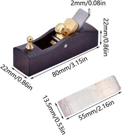 2 Stück Mini Holzhobel Handhobel, Holzbearbeitung Holzhobel Holz Schreiner Holzhandwerk Werkzeug für