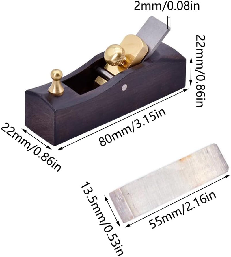 2 Stück Mini Holzhobel Handhobel, Holzbearbeitung Holzhobel Holz Schreiner Holzhandwerk Werkzeug für