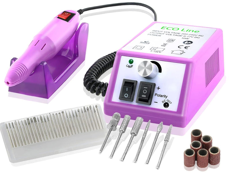 Schleifgerät für Fusspflege und Maniküre inklusive Fräser-Sets