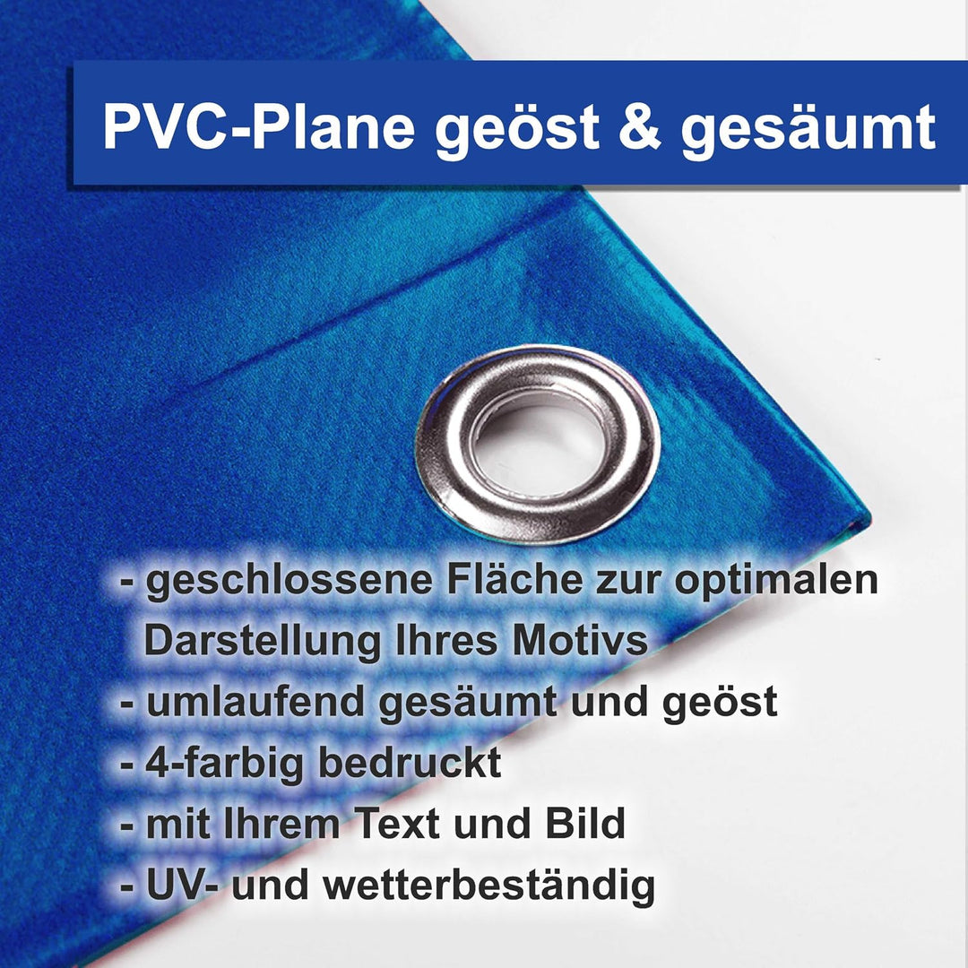 Personalisiertes Abibanner – mit eigenem Text & Foto gestalten – Banner für Abschlussfeier, Abi-Part