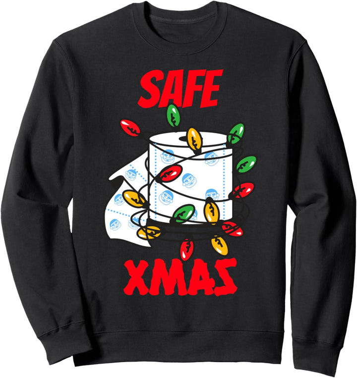 Lustiges sicheres Weihnachts-Toilettenpapier Santa Christmas Sweatshirt
