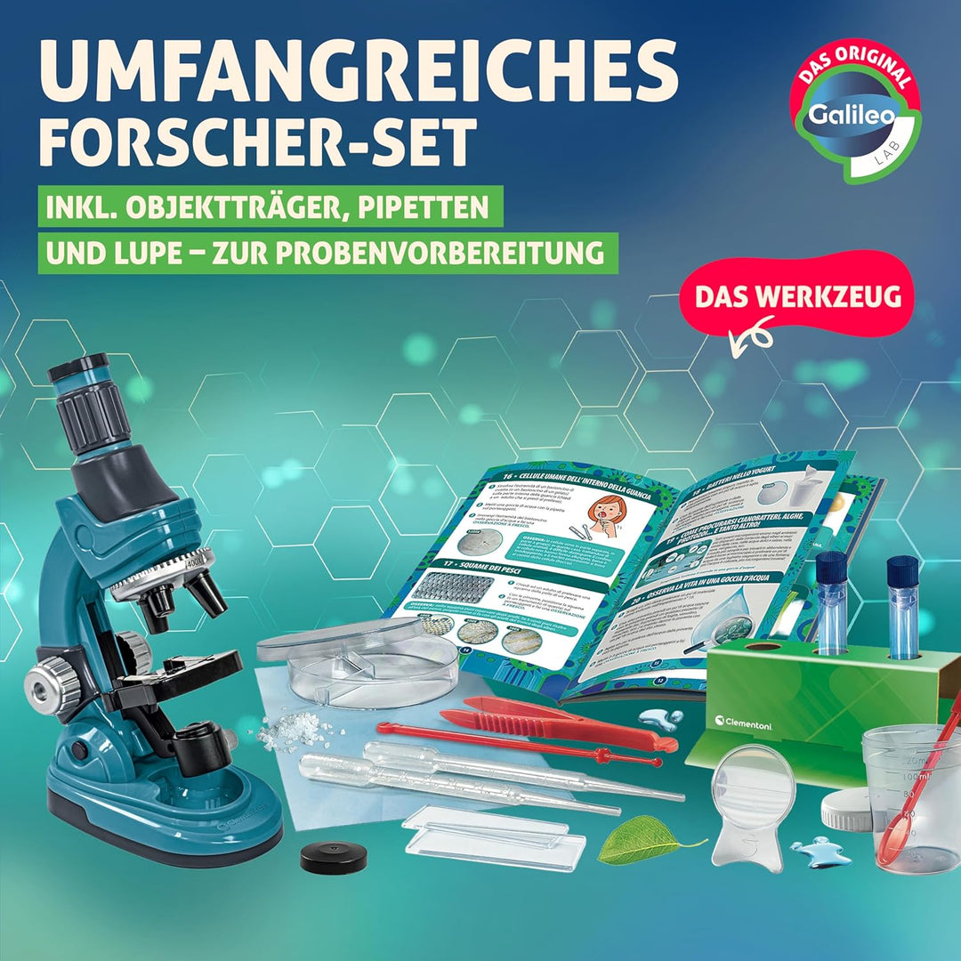 Galileo Lab Natur unter dem Mikroskop - Mikroskop für Kinder - Experimente für Kinder ab 8 Jahren, F