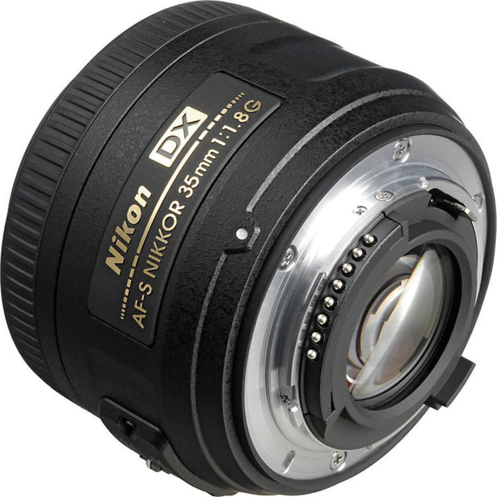 Nikon 2183 AF-S DX Nikkor 35mm 1:1,8G Objektiv (52mm Filtergewinde) Single, Single
