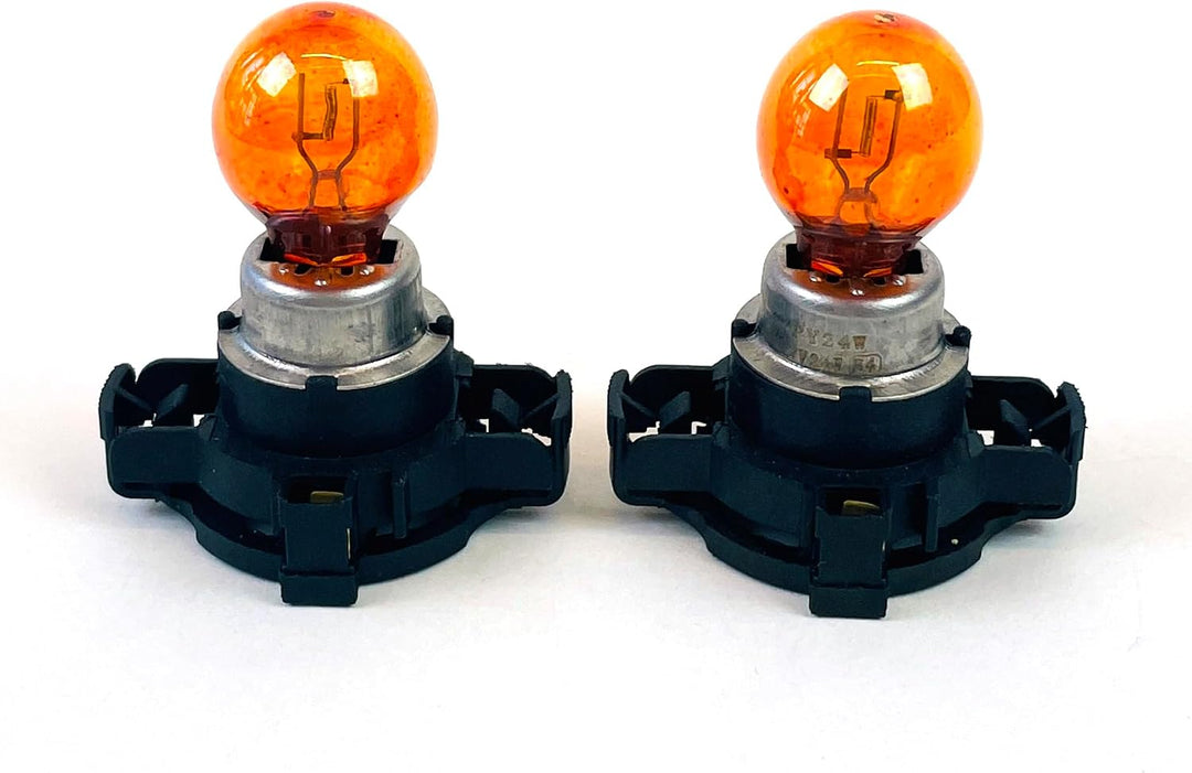 - 2x Stück PY24W Amber/Orang 12V 24W PGU20/4 Halogen Lampe Blinklich Signallampe