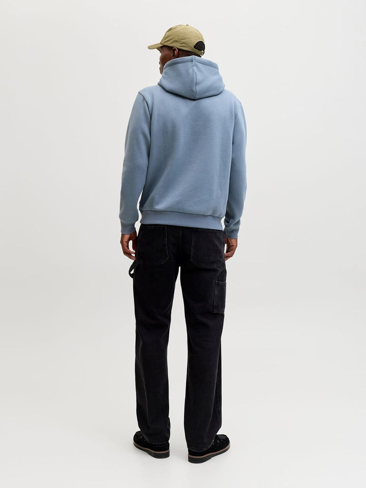 JACK & JONES Male Kapuzenpullover Einfarbig Kapuzenpullover XS Blue Mirage, XS Blue Mirage